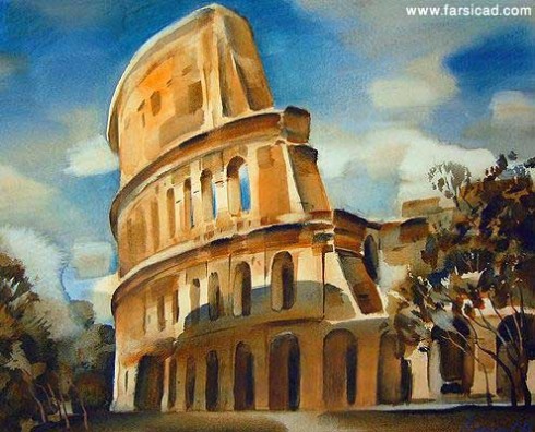 Architecture-and-painting-(www.farsicad.com)