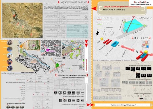 مجتمع تجاری تفریحی - نقشه مجتمع تجاری تفریحی - پلان تجاری - نقشه تجاری - معماری