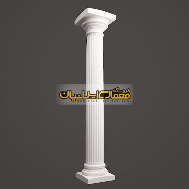 آبجکت ستون نما رومی - سرستون نمای رومی - آبجکت های کلاسیک - طرح کلاسیک - نمای سنگی - آبجکت کلاسیک